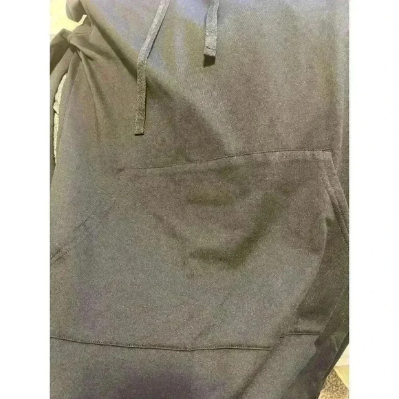 Fabletics Black Hoodie Sweatshirt Dress Women’s Size Medium front pocket soft - Picture 4 of 5